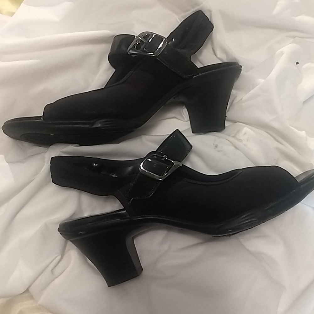 Coach and Four Molly Black Open Toe Sandals